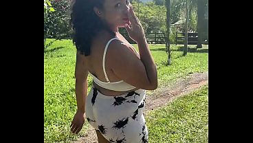 Can'_t Stop Farting During Trail Walk Outdoor Public Farts Chubby Girl