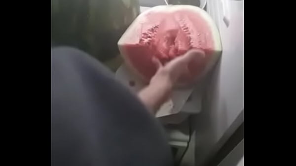 HOT GUY FINGERING A WATERMELON