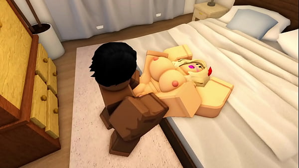 [ROBLOX PORN] Thick blonde bitch gets her first BBC