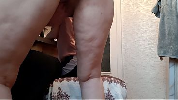 Our MILF neighbor came to us so that we could fuck her with dirty Russian talk