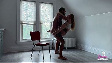 After Their First Date, He Gives This Petite Blonde A Passionate Fuck On A Chair In A Private Room