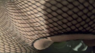 Desperate to Pee &ndash_ Shiny Leather Boots, Ripped Pantyhose and Intense Pee Fetish Play