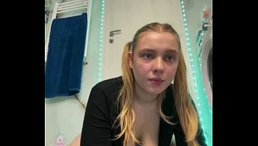 Squirting orgasm on the bathroom