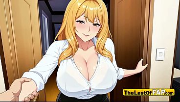 Horny threesome in the office - AI GENERATED