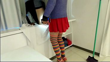 I take off my skirt so my boyfriend can fuck me. (man in women'_s clothing)
