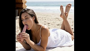 MissVeronica on beach