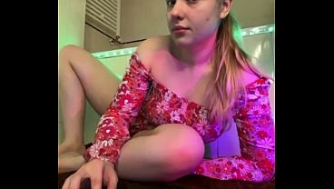 Squirting so hard on webcam