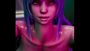 3D Big Tits POV Cowgirl Sex Riding Breast Expansion wSound added