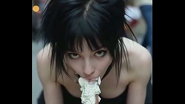 Public whipped cream Blowjobs