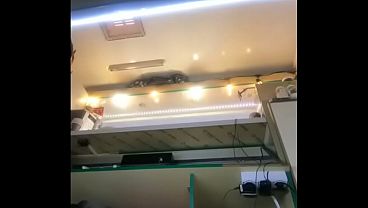 Hot milf working in pearl thongs