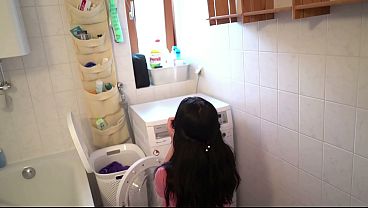 German Stepmommy gets turned on by wet panties (German Roleplay)