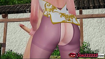 Hot Elf Syndra in Nylon 3D Animation - Frenulum Licking for Big Dick, Standing Handjob Stroking Service, and Deepthroat Facial Cumshot