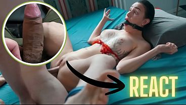 React: I'_m your Step mom! Don'_t cum inside Step mother Step son cum twice: on face, in pussy