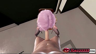 Big Tits Anime Girl Elise in Stockings - 3D Hentai Featuring Wet Big Tits Titfuck, Sloppy Free-Hands Blowjob, and Deepthroat Cumshot - Rule34