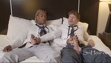 Straight Colleagues Share a Bed and Discover Mutual Attraction