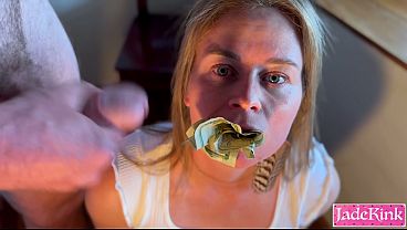 Dollar Bills Stuffed in Her Big Clit Wet Pussy &amp_ Facial