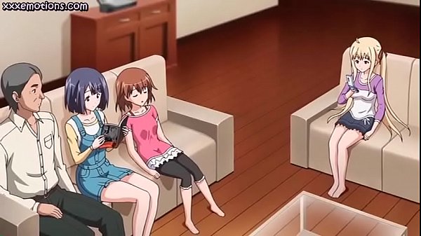 Redhead hentai babe riding dick