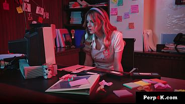 Shoplifter Sucks and Rides the Fake Guard'_s Cock - Perp4k