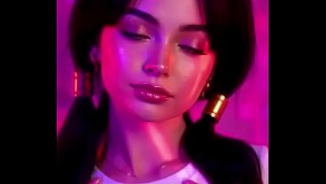 Cosplay Videl IA Generated Se chupa el dedo muy ardiente