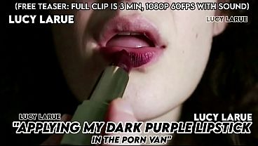 &quot_Applying My Dark Purple Lipstick In the Porn Van&quot_