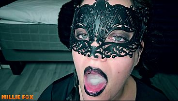 Hot Stepmom Swallows A Big Load Of Cum - Millie Fox