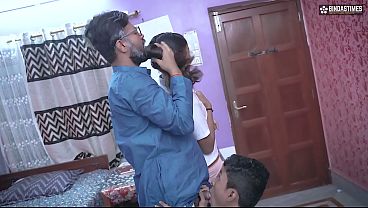 Desi Thirki Teacher Having Sex With A School Girl &amp_ a Boy ( Hardcore Anal Sex Threesome )