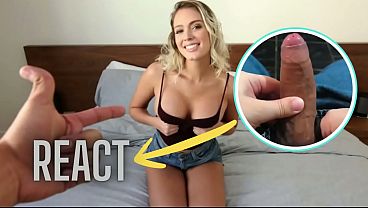 React: Hot step-Sister Teases Step Brother With Her Perfect Big Tits