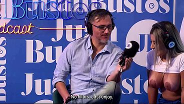 Interview with Colombian porn star Naty Delgado ends in live masturbation with an intense orgasm