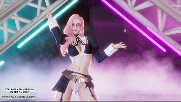 [MMD]  Love It - Seraphine Sexy Kpop Dance League of Legends Hentai Uncensored 4K 60FPS