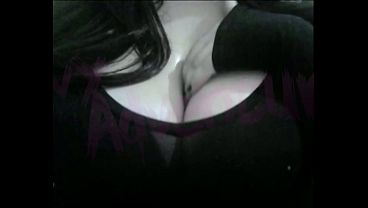 hotwife otaku nerdy Watching Hentai while playing with her Big Tits #4