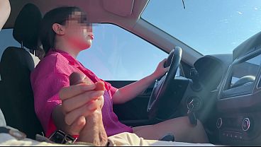 Stranger Pulled His Dick Out in My Car and I Made Him Cum