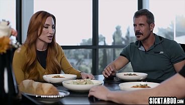 Stepdad fucked stepsons fake girlfriend and babe got paid for her services