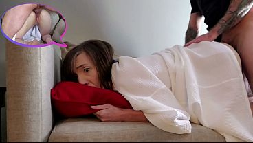 Stepdaughters ASS GETS STUCK in the air - Stepdad helps with BIG DICK