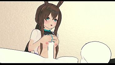 [Arknights] Amiya Visits Wojak'_s Room - CEO Comforts Her Doomer (Mature 3D)