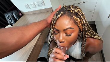 Kitchen Fucking POV Black on Black Heat