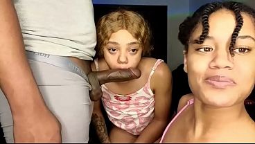 King Zephaniah - Two Lesbians Having Fun With Dick Together On Livestream
