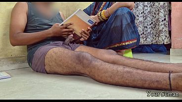 Stepmom Caught Stepson While Studying and Watching Porn