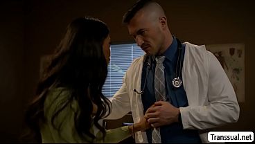 Fucking my horny TS patient late at night