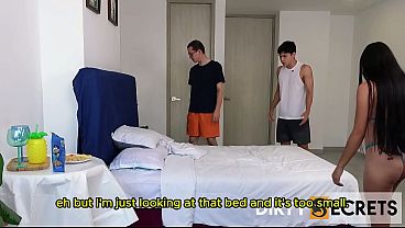 IT'_S IRRESISTIBLE! I FUCKED MY STEPBROTHER IN THE HOTEL ROOM AND MY STEPFATHER CAUGHT US