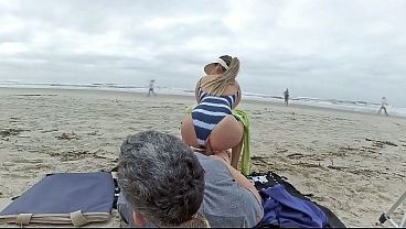 I won'_t leave until you cum in my ass! Anal creampie in front of everyone.