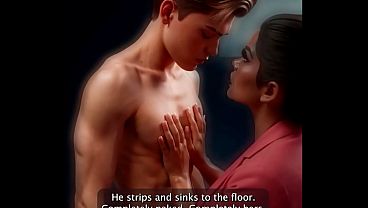 Futanari Ivy Kisses Submissive Liam Then Makes Him Jerk &amp_ Suck Her Cock in His Office &ndash_ Facial